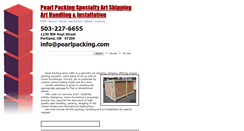 Desktop Screenshot of pearlpacking.com
